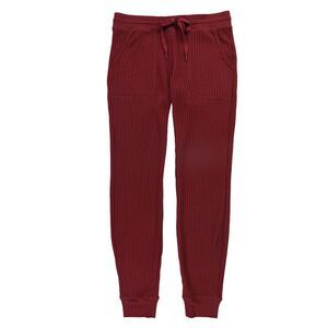 P.J. Salvage Womens Waffle-Knit Pajama Lounge Pants, Red, NWT